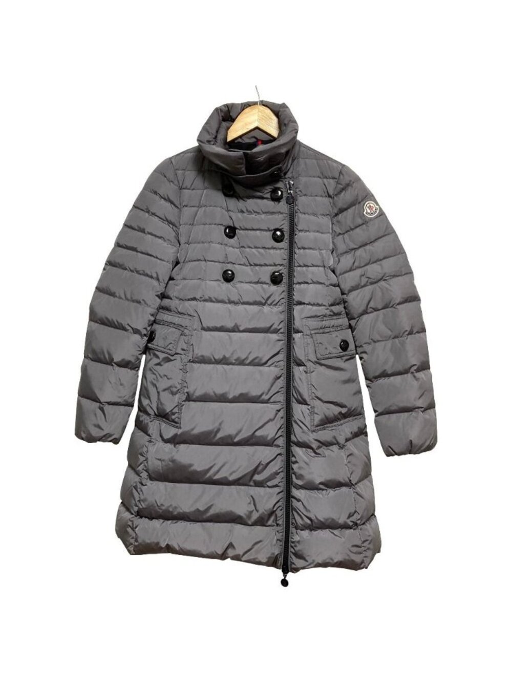 Moncler Herisson Down Coat Gray Jacket